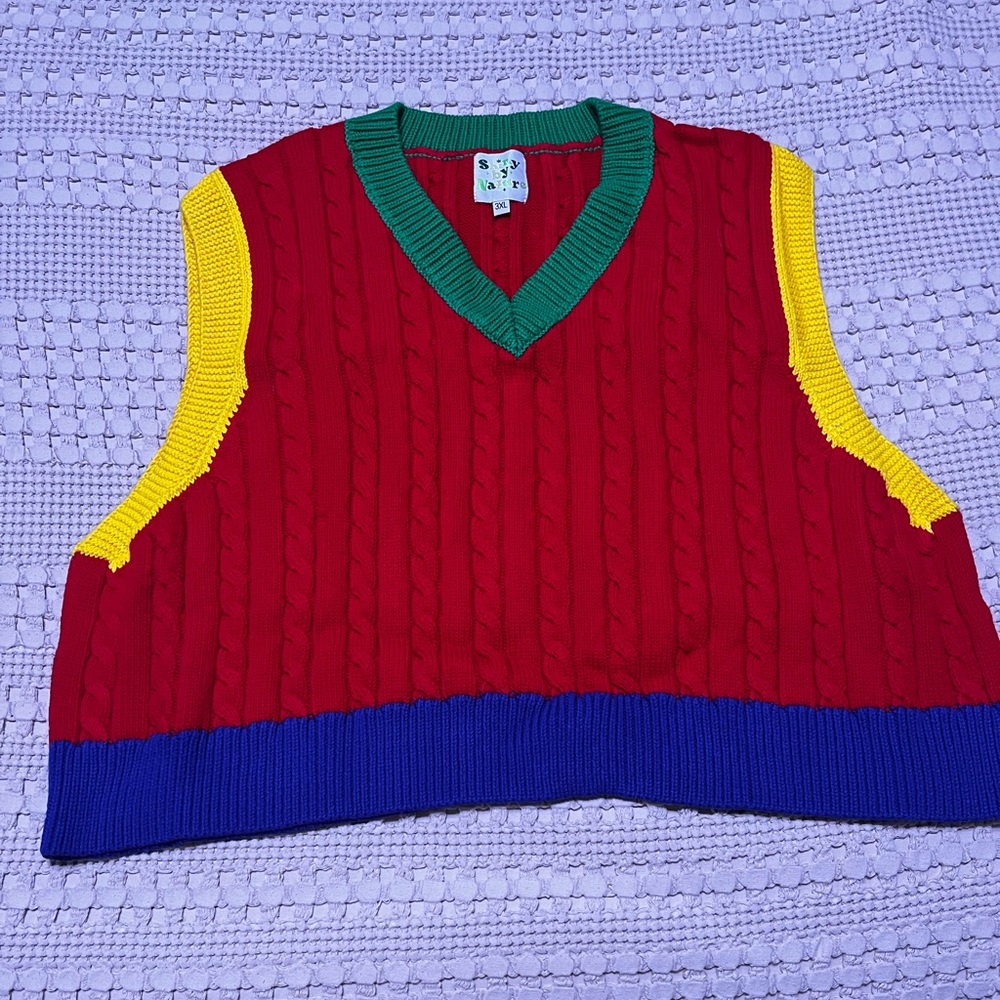 Cropped Sweater Vest